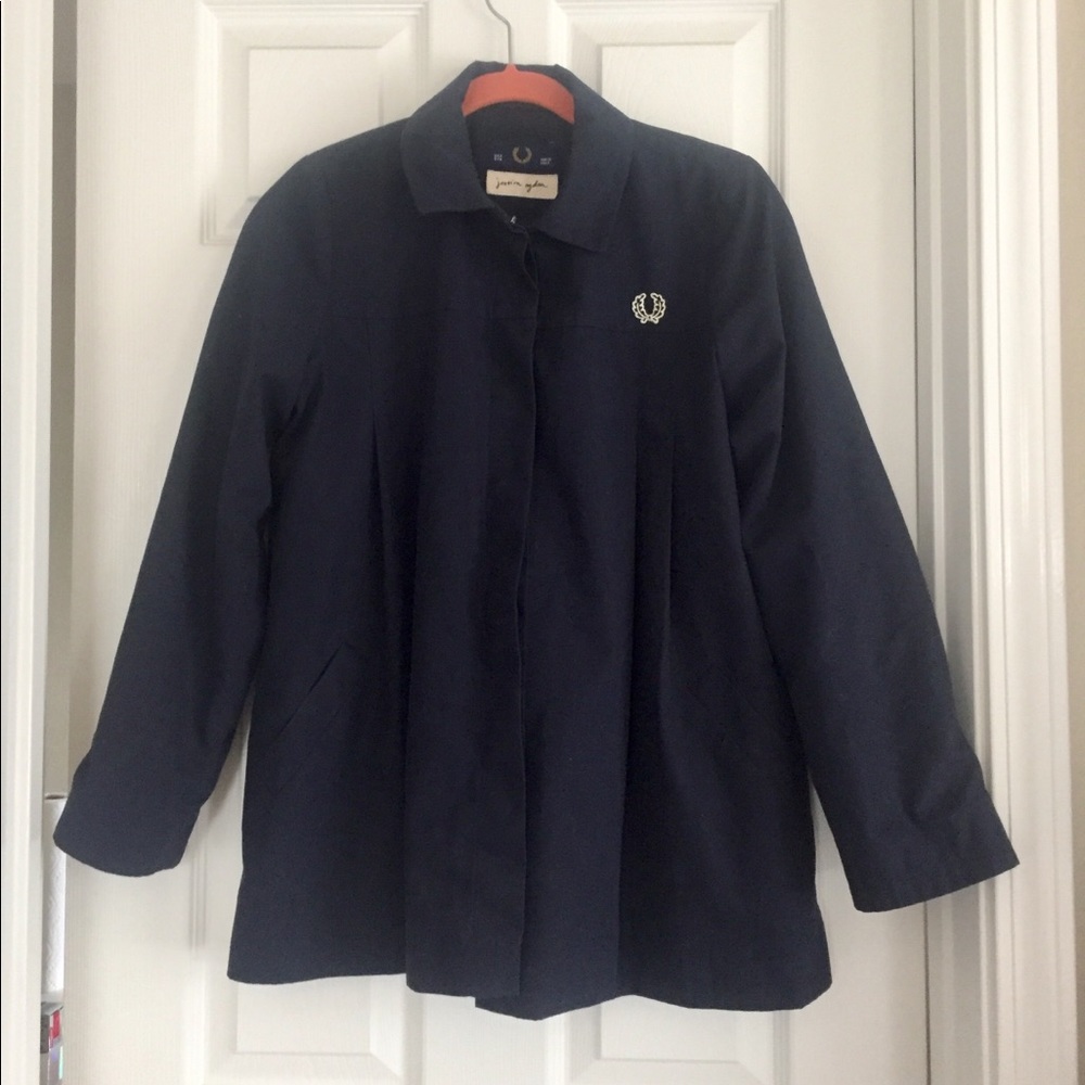 Fred Perry x Jessica Ogden RARE Blue Mac Jacket